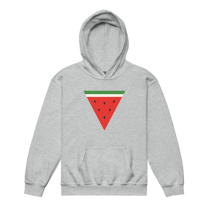 Triangle Watermelon - Youth Heavy Blend Hoodie, Sport Grey