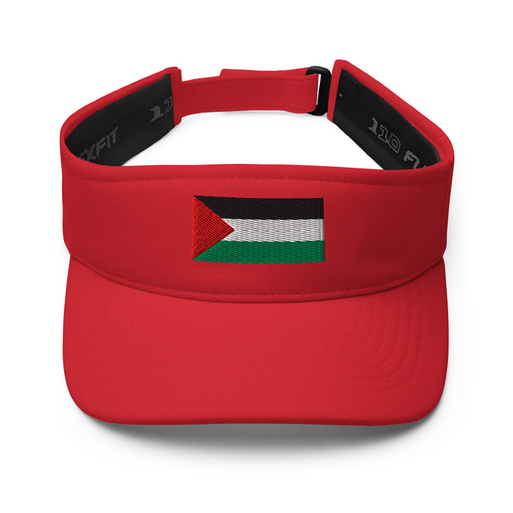 Visor - Palestine Flag, Visor Red