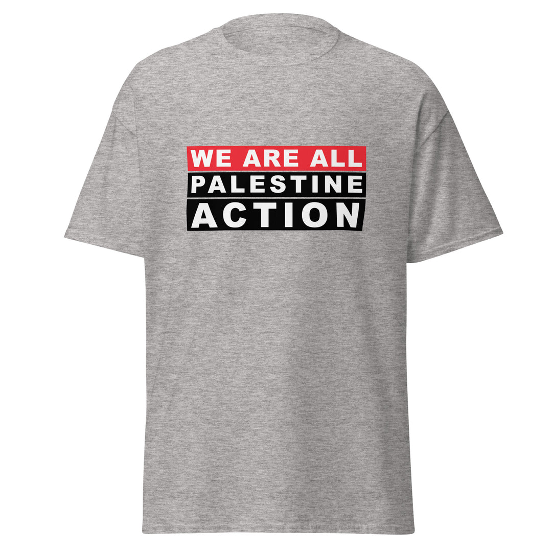 We Are All Palestine Action - Men’s Classic Tee, Sport Grey