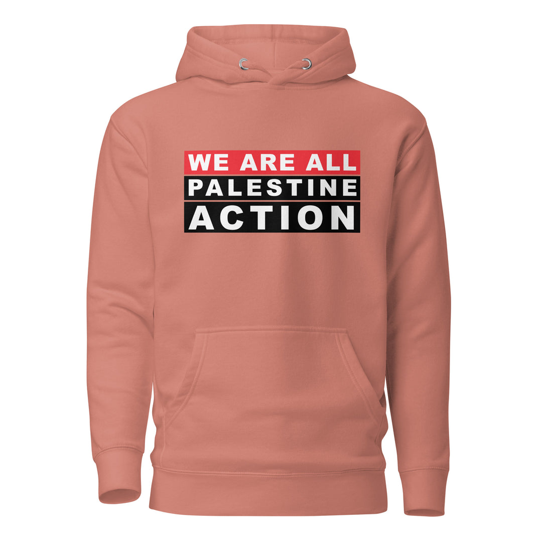 We Are All Palestine Action - Men’s Hoodie, Cotton Heritage M2580 I Unisex Premium Pullover Hoodie Dusty Rose