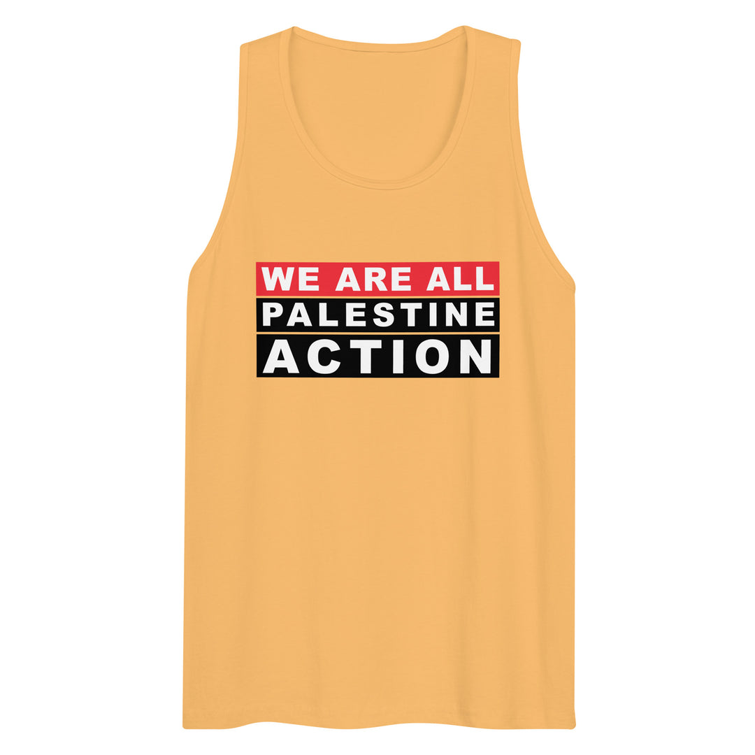 We are all Palestine Action - Men’s Premium Tank Top, Mens Premium Tank Top Squash