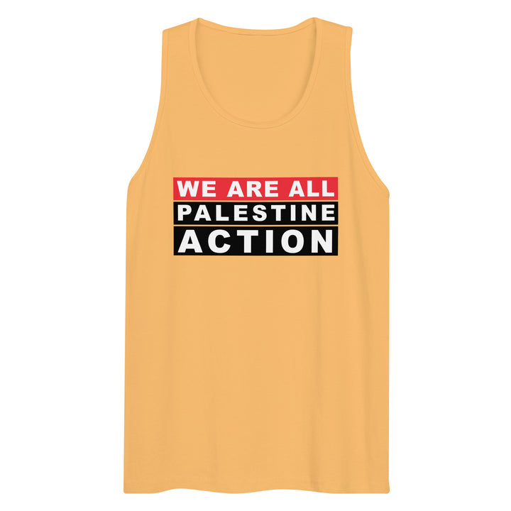 We are all Palestine Action - Men’s Premium Tank Top, Mens Premium Tank Top Squash
