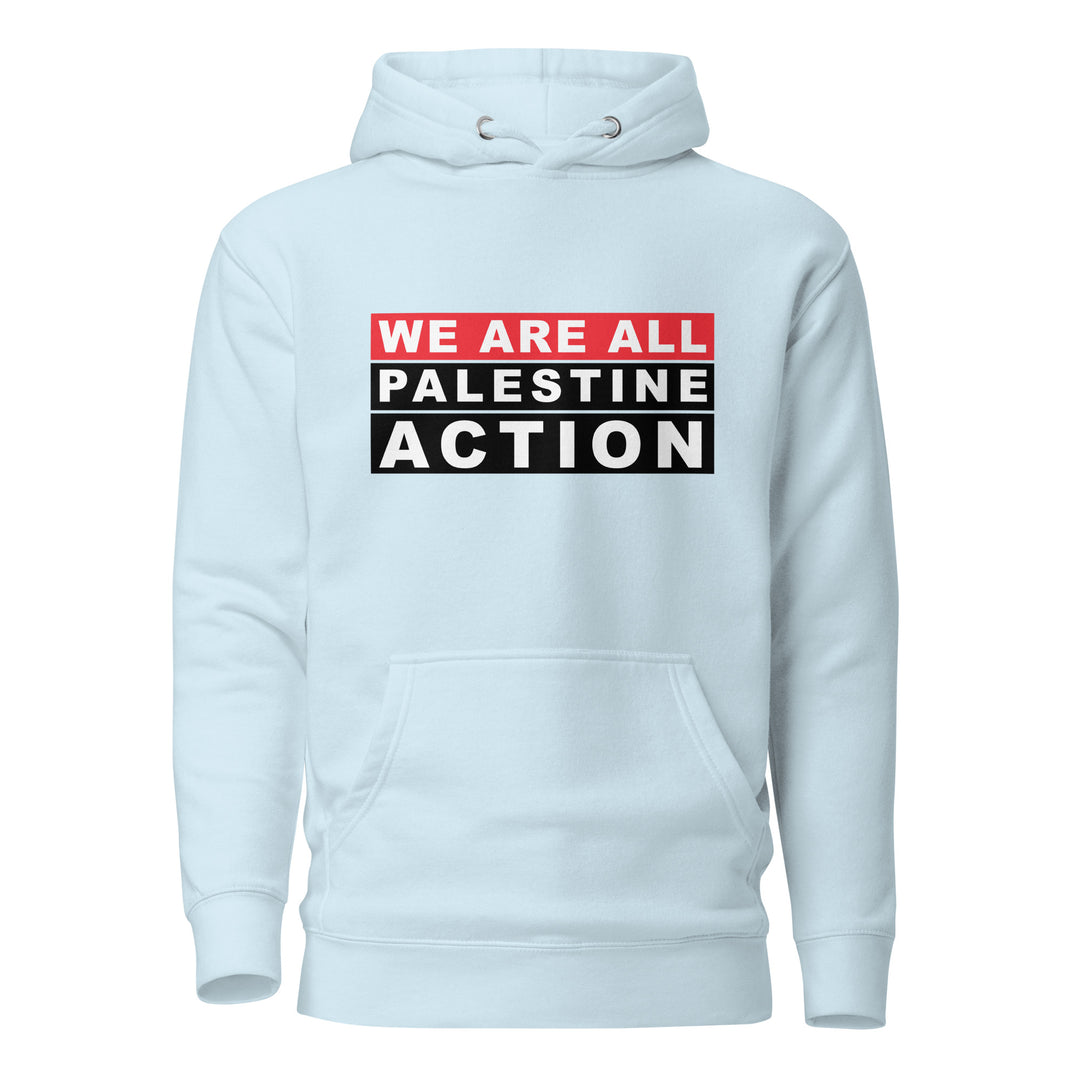 We Are All Palestine Action - Women’s Hoodie, Cotton Heritage M2580 I Unisex Premium Pullover Hoodie Sky Blue