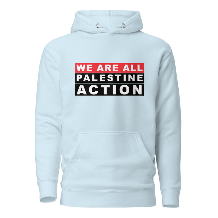 We Are All Palestine Action - Women’s Hoodie, Cotton Heritage M2580 I Unisex Premium Pullover Hoodie Sky Blue