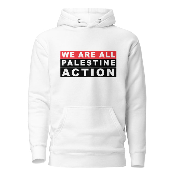 We Are All Palestine Action - Women’s Hoodie, Cotton Heritage M2580 I Unisex Premium Pullover Hoodie White