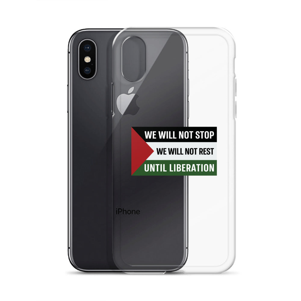 We Will Not Stop - Clear Case for iPhone®, iPhone iPhone X Xs Case With Phone