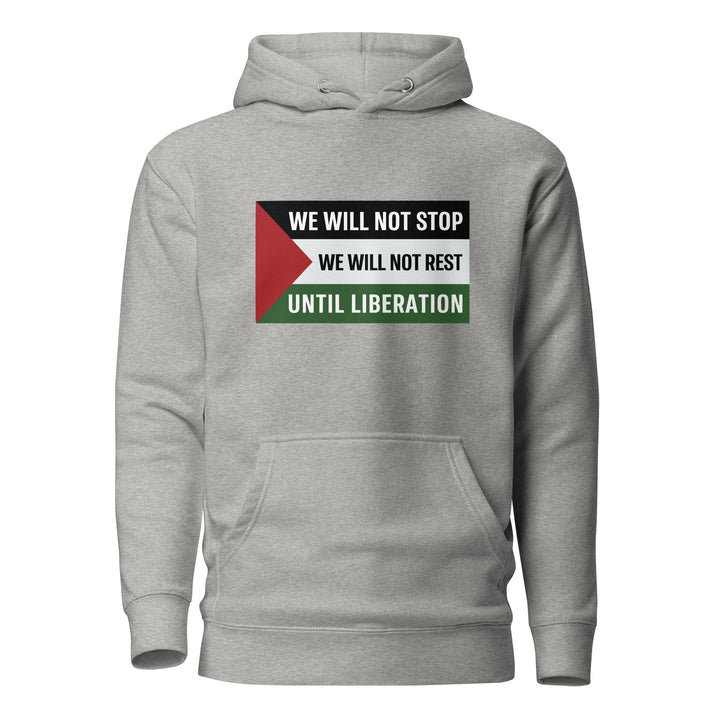 We Will Not Stop - Men Hoodie, Cotton Heritage M2580 I Unisex Premium Pullover Hoodie Carbon Grey