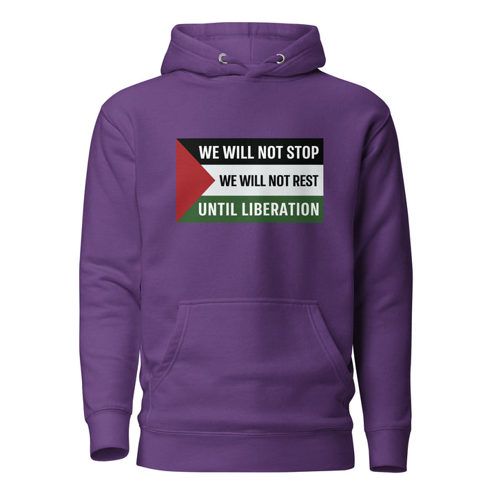 We Will Not Stop - Men Hoodie, Cotton Heritage M2580 I Unisex Premium Pullover Hoodie Purple
