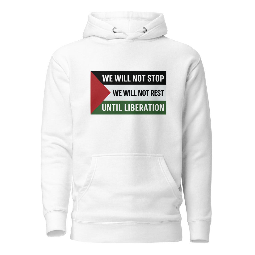 We Will Not Stop - Men Hoodie, Cotton Heritage M2580 I Unisex Premium Pullover Hoodie White