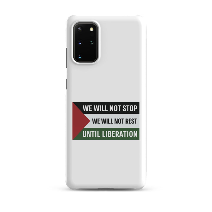 We Will Not Stop - Snap Case for Samsung®, Samsung Glossy Samsung Galaxy S20 Plus