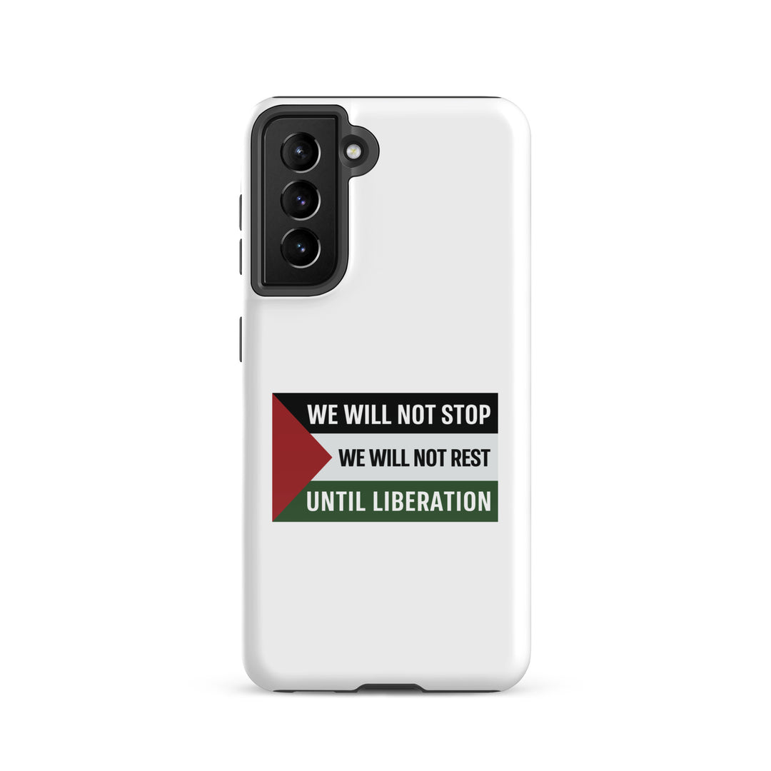 We Will Not Stop - Tough case for Samsung®, Samsung Glossy Samsung Galaxy S21