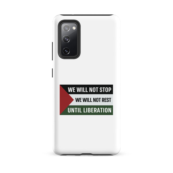 We Will Not Stop - Tough case for Samsung®, Samsung Glossy Samsung Galaxy S20 Fe