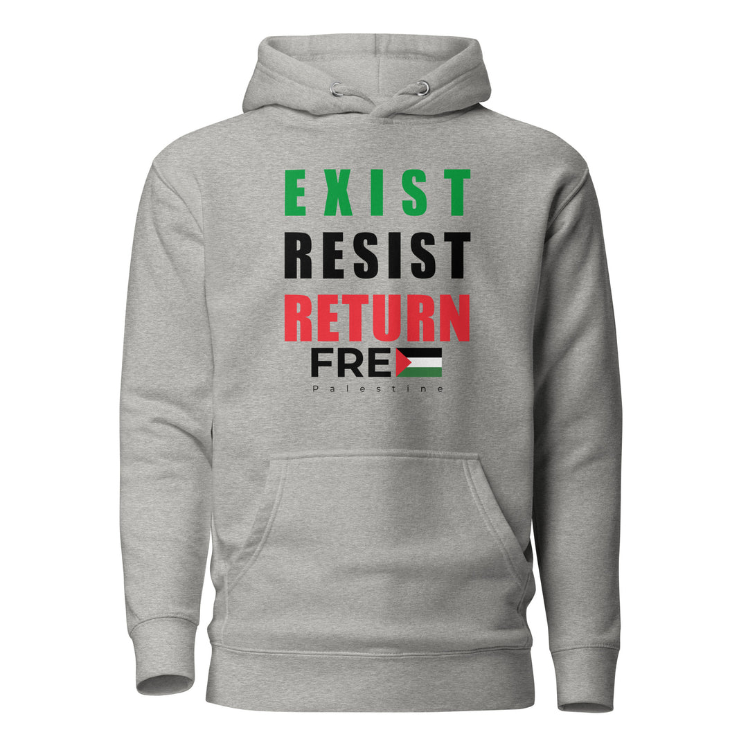 Exist Resist Return - Women Hoodie, Carbon Grey