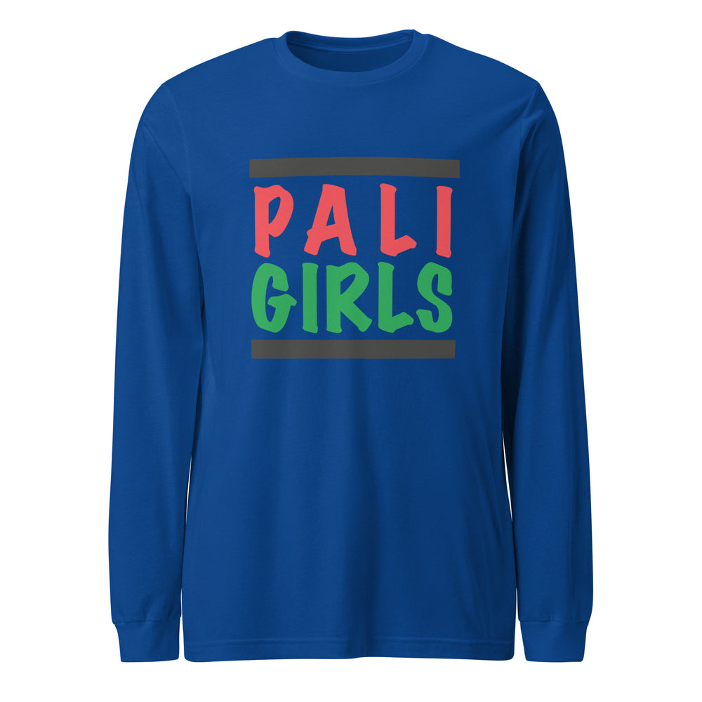 Palestinian Girls - Women's Long Sleeve Tee, True Royal