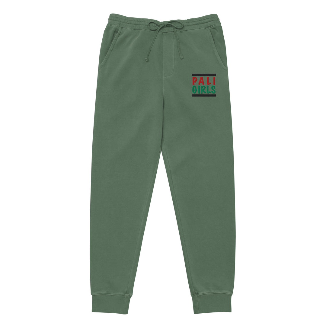 Palestinian Girls - Women Pigment-Dyed Sweatpants, Pigment Dyed Sweatpants Pigment Alpine Green
