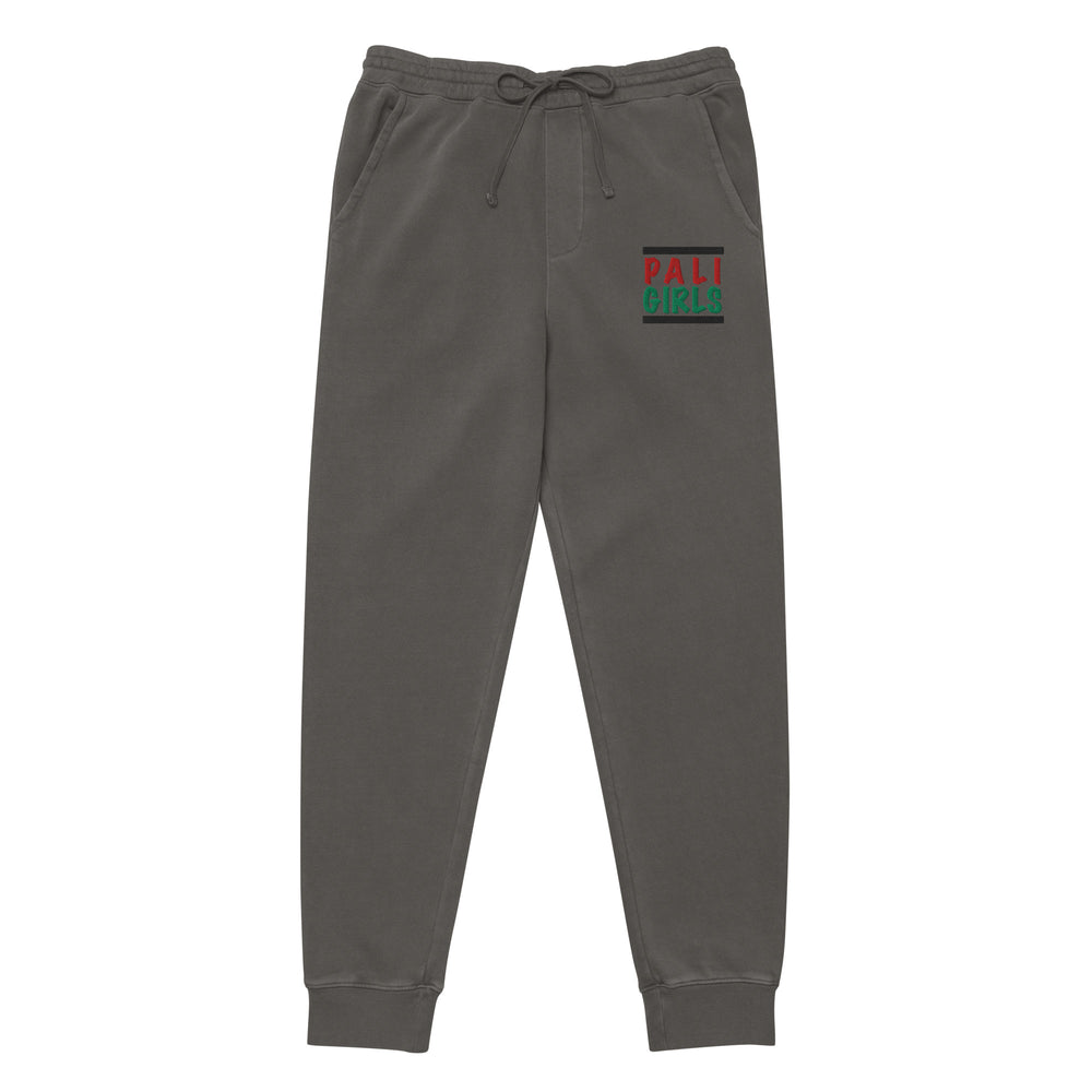 Palestinian Girls - Women Pigment-Dyed Sweatpants, Pigment Dyed Sweatpants Pigment Black