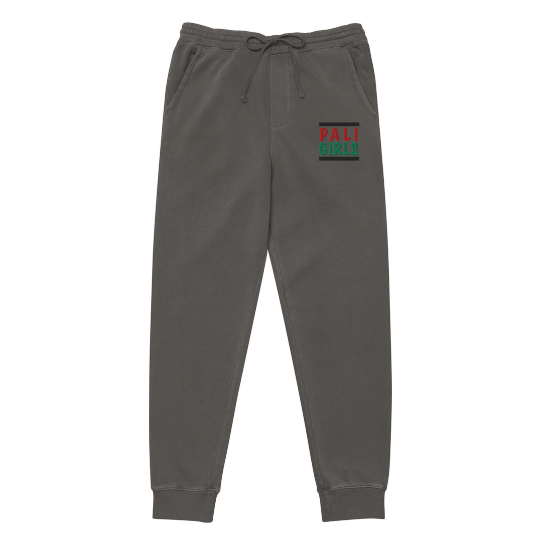 Palestinian Girls - Women Pigment-Dyed Sweatpants, Pigment Dyed Sweatpants Pigment Black