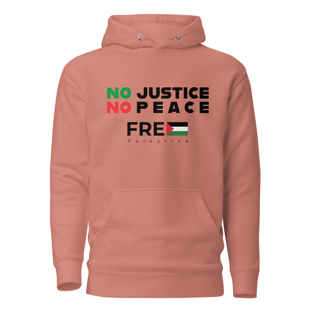 No Justice No Peace - Women’s Hoodie, Cotton Heritage M2580 I Unisex Premium Pullover Hoodie Dusty Rose