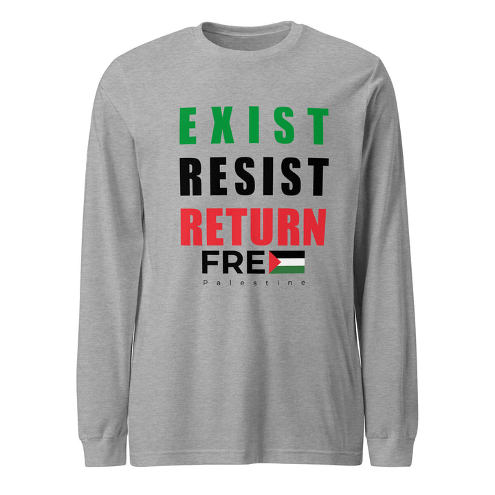 Exist. Resist. Return. - Women’s Long Sleeve Tee, Heather