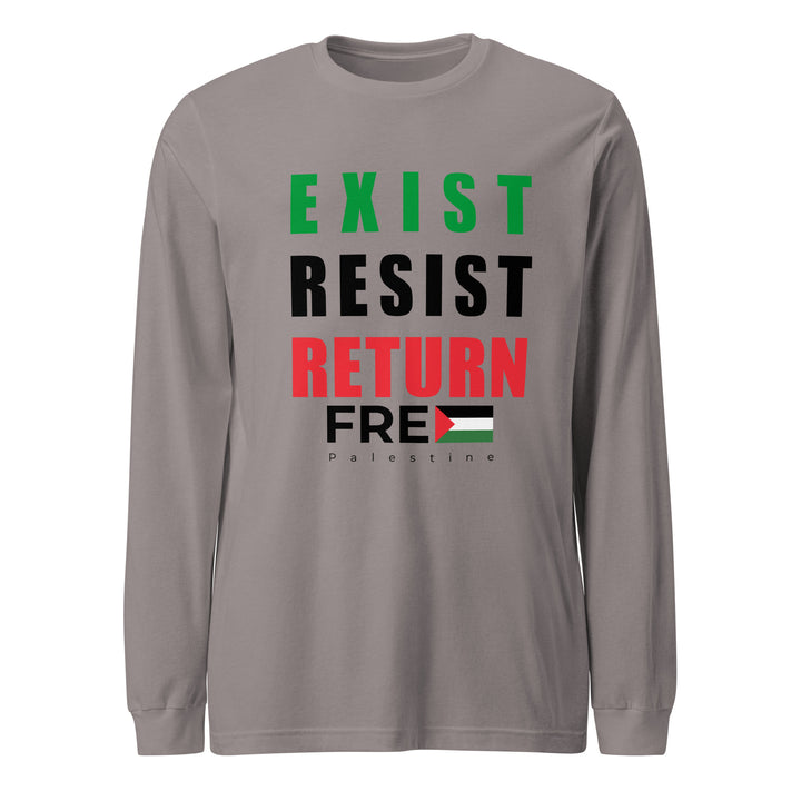 Exist. Resist. Return. - Women’s Long Sleeve Tee, Storm