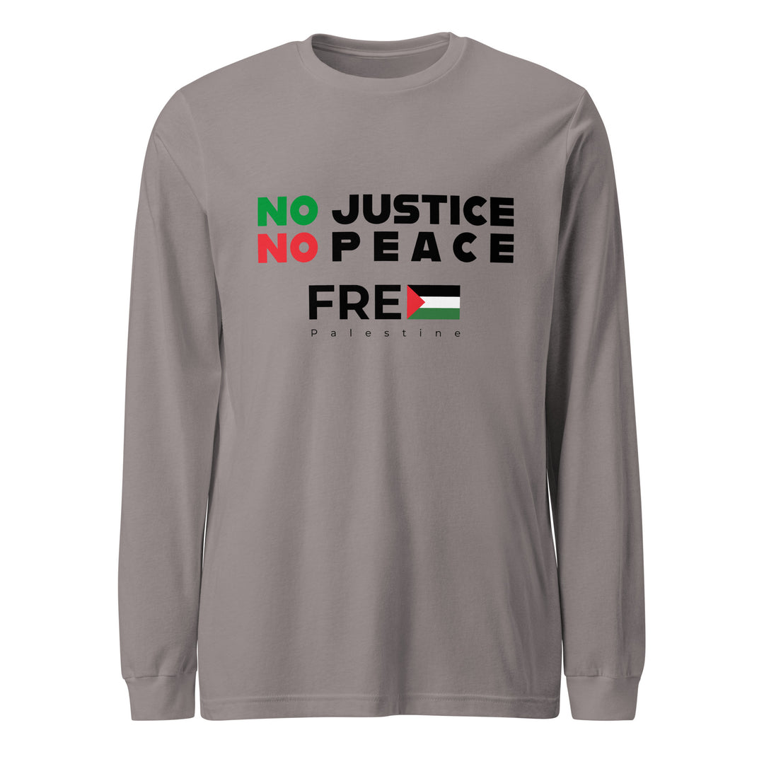 No Justice No Peace - Women’s Long Sleeve Tee, Storm