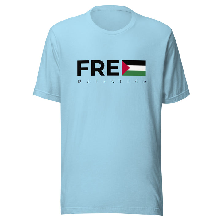 Free Palestine - Women’s T-Shirt, T Shirt Ocean Blue