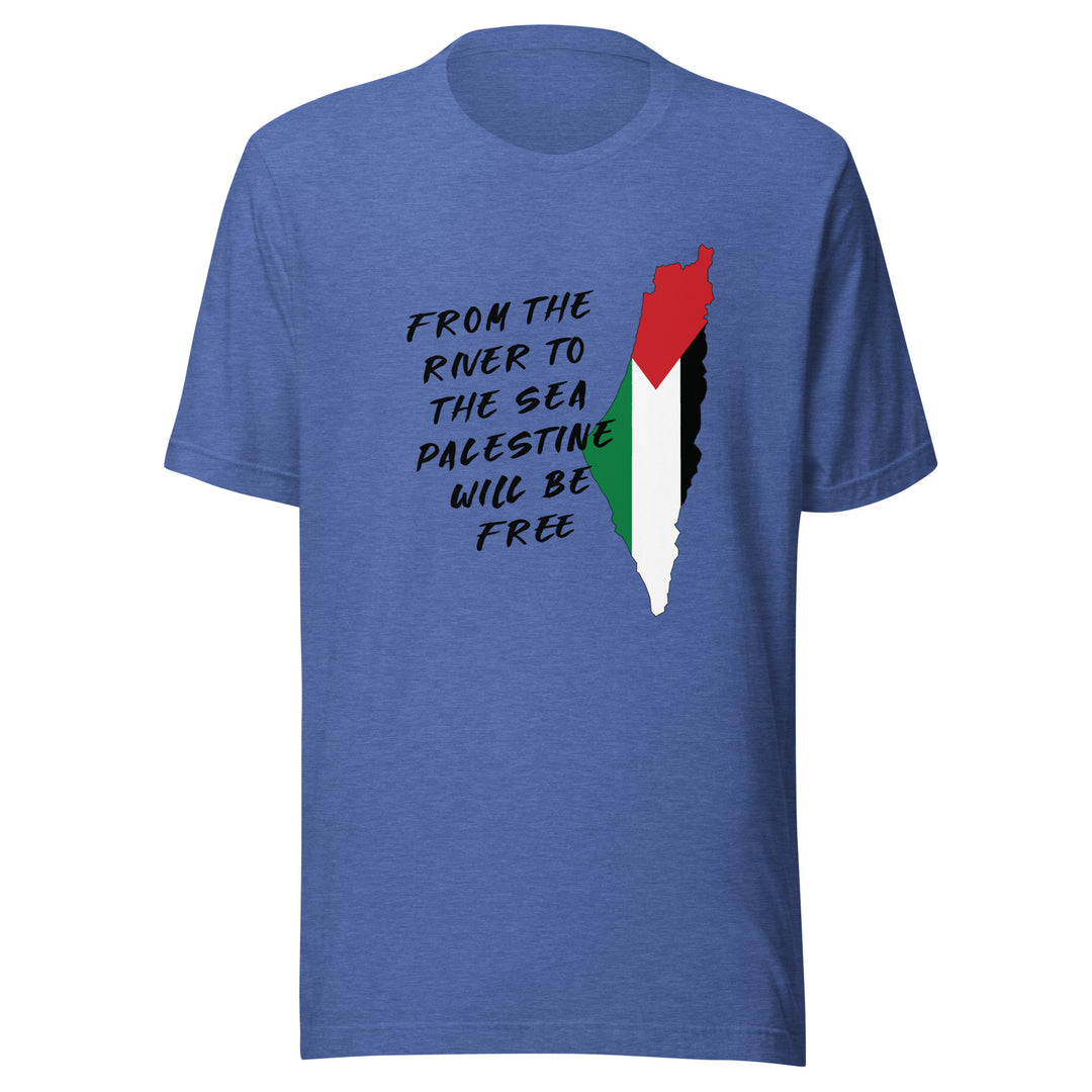 From the River to the Sea - Women’s T-Shirt, T Shirt Heather True Royal