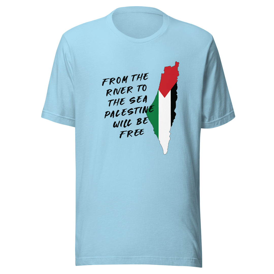 From the River to the Sea - Women’s T-Shirt, T Shirt Ocean Blue
