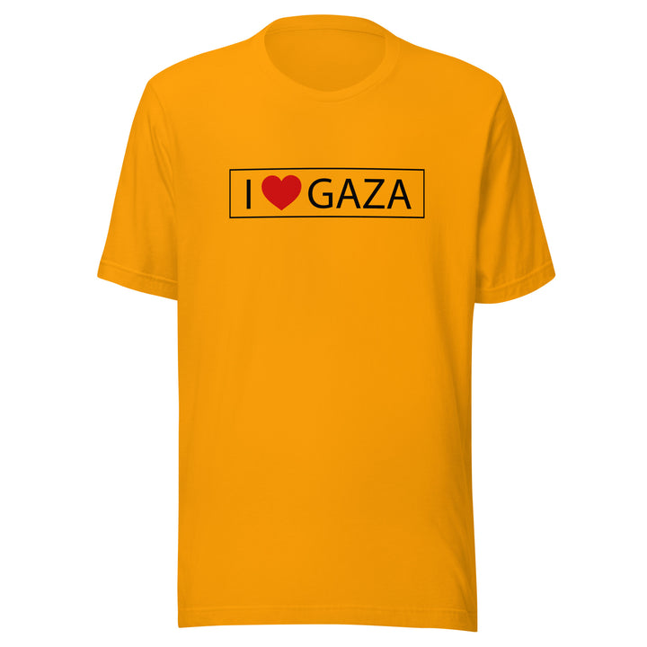 I Love Gaza - Women’s T-Shirt, T Shirt Gold