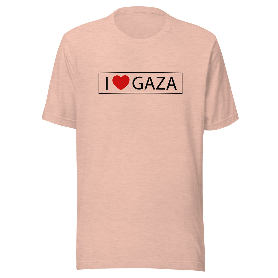I Love Gaza - Women’s T-Shirt, T Shirt Heather Prism Peach