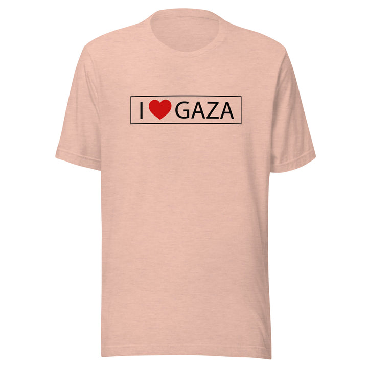 I Love Gaza - Women’s T-Shirt, T Shirt Heather Prism Peach