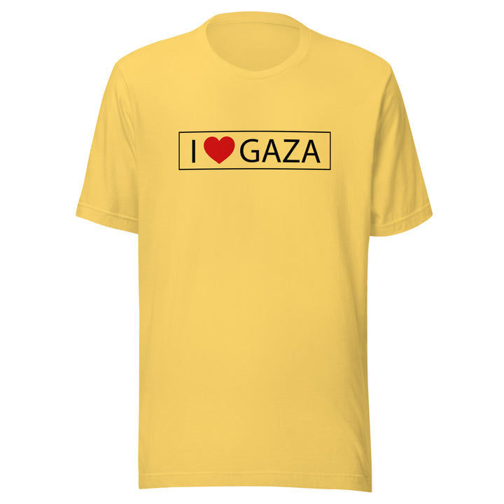 I Love Gaza - Women’s T-Shirt, T Shirt Yellow