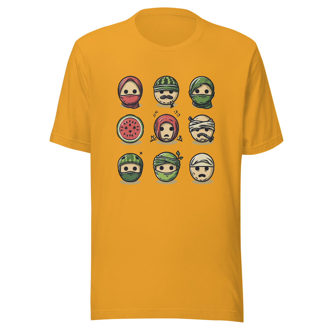Palestine Emoji - Women’s T-Shirt, T Shirt Mustard
