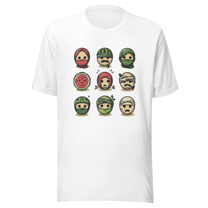 Palestine Emoji - Women’s T-Shirt, T Shirt White