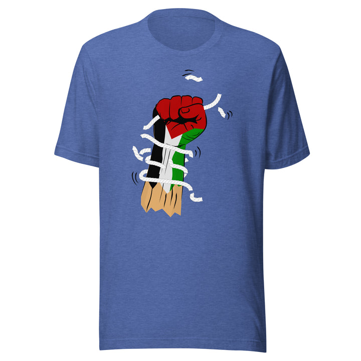 Palestine Hand - Women’s T-Shirt, T Shirt Heather True Royal