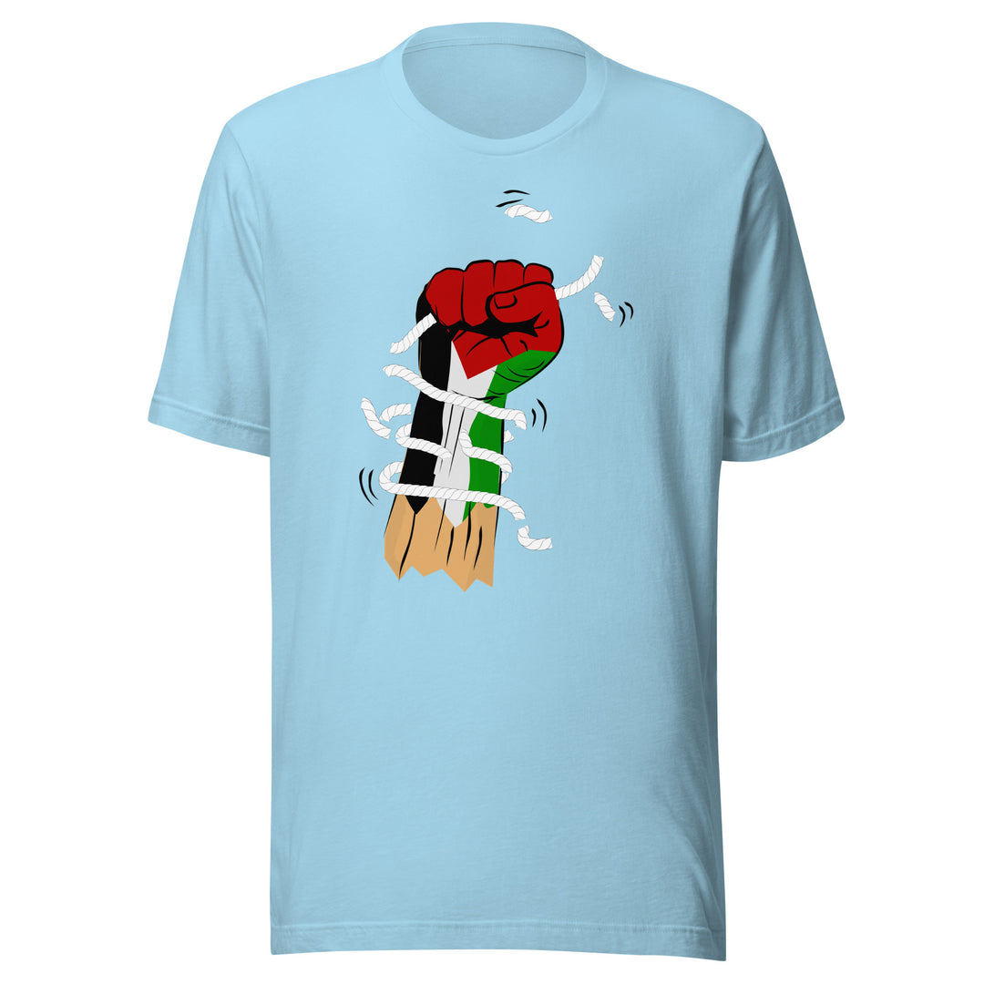 Palestine Hand - Women’s T-Shirt, T Shirt Ocean Blue