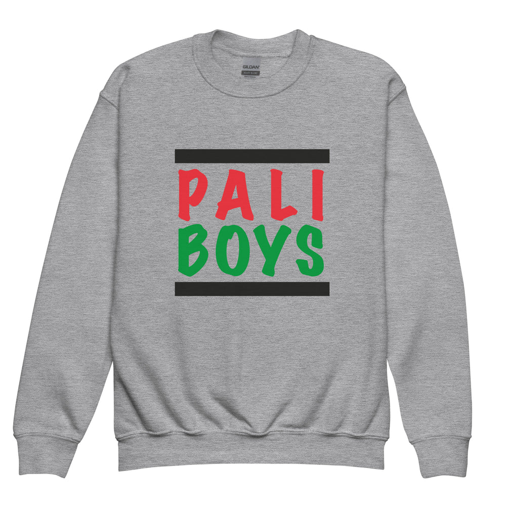 Palestinian Boys - Youth Crewneck Sweatshirt, Sport Grey