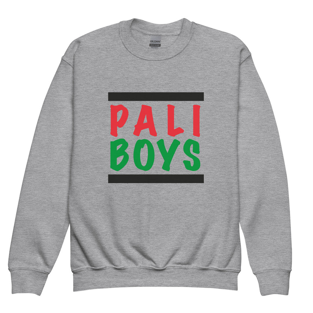 Palestinian Boys - Youth Crewneck Sweatshirt, Sport Grey