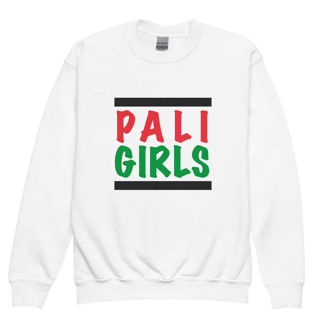 Palestinian Girls - Youth Crewneck Sweatshirt, White
