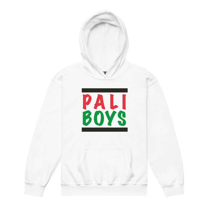 Palestinian Boys - Youth Heavy Blend Hoodie, White