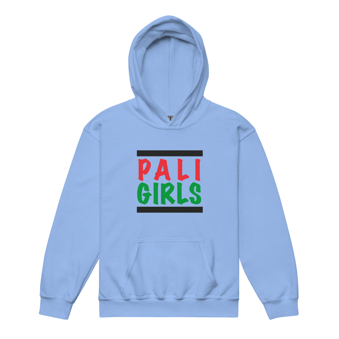 Palestinian Girls - Youth Heavy Blend Hoodie, Carolina Blue