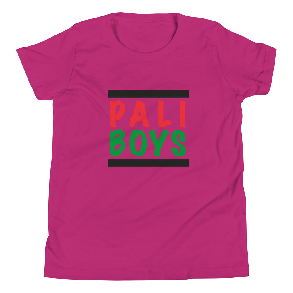 Palestinian Boys - Youth Short Sleeve T-Shirt, Berry