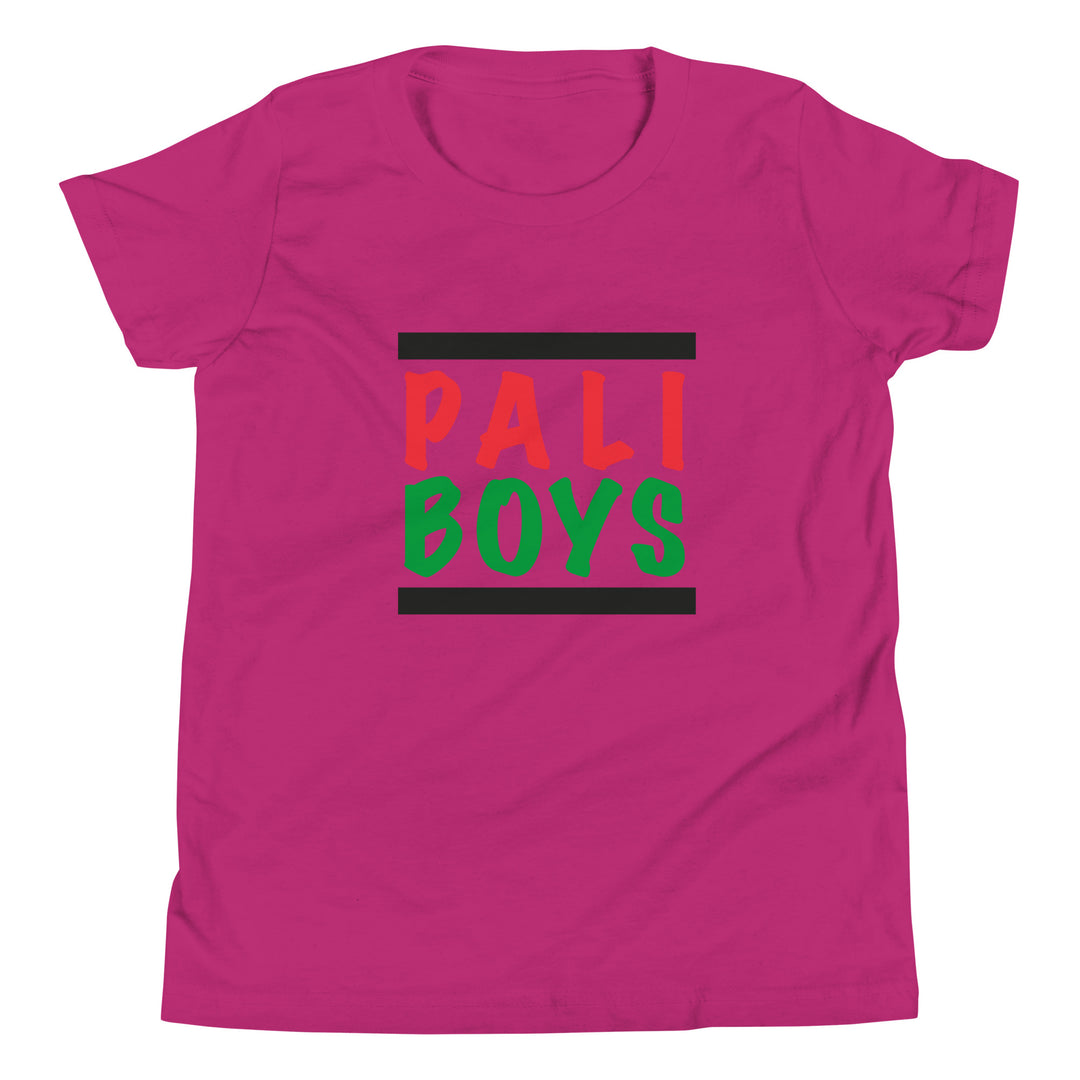 Palestinian Boys - Youth Short Sleeve T-Shirt, Berry