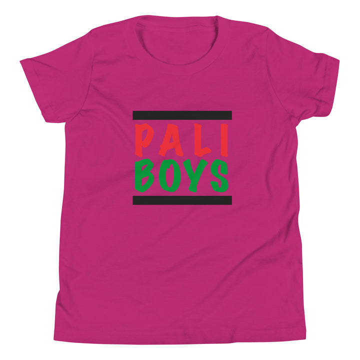 Palestinian Boys - Youth Short Sleeve T-Shirt, Berry