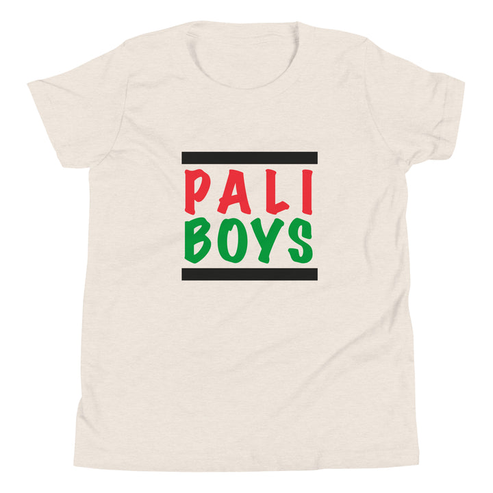 Palestinian Boys - Youth Short Sleeve T-Shirt, Heather Dust