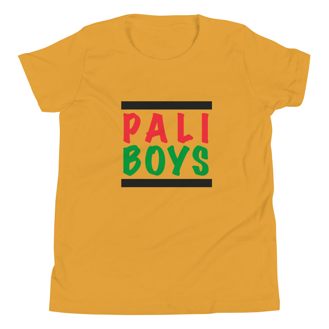 Palestinian Boys - Youth Short Sleeve T-Shirt, Mustard