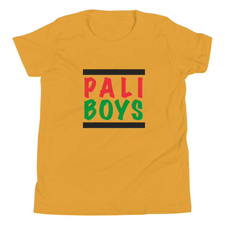 Palestinian Boys - Youth Short Sleeve T-Shirt, Mustard