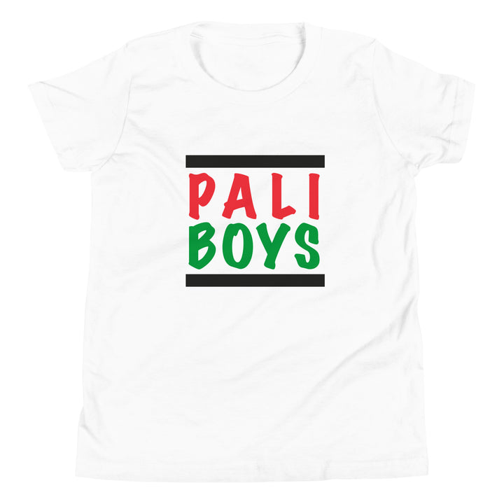 Palestinian Boys - Youth Short Sleeve T-Shirt, White